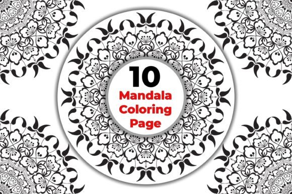 Download Decorative Monochrome Mandala Color Page - Decorative Collection