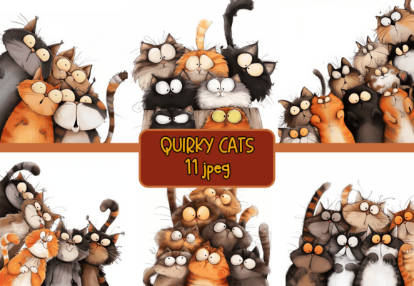 Download Quirky Cats JPG Bundle - Jpg Collection