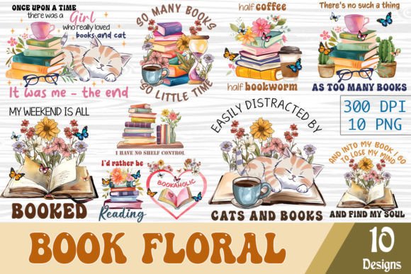 Download Book Floral Quote Bundle Sublimation - Bundle sublimation Collection